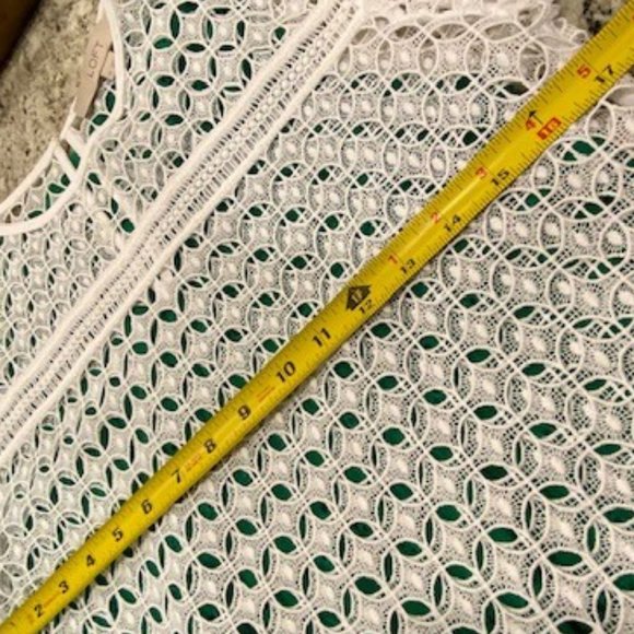 LOFT Crochet Lace 3/4 Sleeve Top - Picture 7 of 11